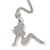 Gioielli Hip Hop Sex Lady Pendant Necklace Trend Personalità Sexy Collana femminile con capelli lunghi