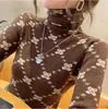 새로운 여성 Turtleneck 스웨터 럭셔리 GGITY 따뜻한 니트 풀오버 Femme 점퍼 캐시미어 티