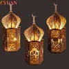 LED RAMADAN LICHT LAMP EID MUBARAK Decoratie voor Home Ramadan Kareem Hangende Lantern Islam Muslim Event Eid Party Supplies 220815