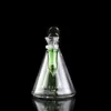 Bongo de vidro para cachimbo de água com tubo reto verde de 4,8 polegadas - junta feminina de 14 mm, coador de vulcão