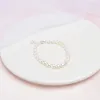 Pulsera para niños, MiNi Real, joyería de perlas naturales de agua dulce para niña, regalo encantador con Plata de Ley 925 W220423