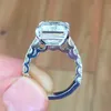 خواتم الزفاف Huitan 2022 Trend Cubic Zirconia Ring for Women Crystal Cz Fant Fans Expediory Fashion Modelrywedding Ri