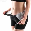 Sauna Sauna spodnie Body Shaper Shapers Utrata masy ciała Kobiety Women Trainer Trener Tummy Hot Thermo Sweat Lings Fitness L220802