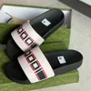 Designer Slides Mens Flip Flops Striped Gear Bottoms Sandalen Hoge kwaliteit Non-slip Slip Slippers Men Vrouwen Fashion Beach schoenen Maat 5-11 No301
