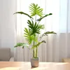 Decorative Flowers & Wreaths Large Simulated Green Plant Potting Creative Interior Decoration Artificial Plants Tropical Bedroom Home Decore