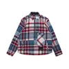 Men's Jackets We11done Woolen Jacket Fashion Half Zipper Plaid Coat High Quality Casual Women Well Done Pullover Man Winter