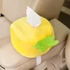 Creative New Kawaii Home Tissue-Box Soft Cartoon Tissue Box Cute Fruit Car Tissue Box-Cute Napkin Holder Car Seat Ornament Gifts