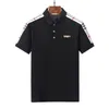 2024High Quality Medusa Polo Men's T-shirt Kort ärm Lapel Casual Business Brodery Fashion Märke brittisk M-3XL