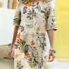 Summer Floral Printed Bohemian Sundress ZANZEA Vintage Cotton Linen Party Short Dres Casual Short Sleeve Vestidos 7 220611