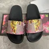 2021 Classics sandals Designer Slippers slides Men Women with Correct Flower Box Dust Bag Shoes tiger snake print Slide Summer Wide Flat Slipper size 35-48