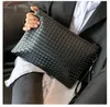 HBP Designer-Handtasche, Clutch-Tasche, luxuriöse Handgelenktasche, gewebt, lässig, modisch, Umschlagtasche, mehrere versteckte Innentaschen