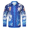 2022Fashion T Shirt Hawaii Floral Letter Print Beach Shirts Men Mener Shirt Powling Shirt Disual Summer Summer Summer Soulder Grough M-3XL