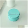 Candy Box Tinplate Candle Jar Empty Metal Tin Can Tablet Pill Earrings Storage With Lid Round Container Small Home Decor Drop Delivery 2021