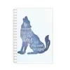 Bloc-notes Sarah J. Maas A5 Notebook Spiral Binder Coil Note Diary Wolf Elk Rune Citations de motivation inspirantes Carnet Journal de voyage