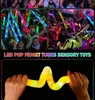 DIY Luminous Pop Novelty Lighting Tubes Fluorescent Color Stretched Plastic Tube Corrugated Telescopic Tube Vent Decompression Toy Long Squishy