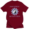 Men039s Tshirts Industrial Revolution T-shirt Vintage Rare Tee Faded Black Psychic TV Einsturzende Neubauten Kraftwerk Pigface2226830
