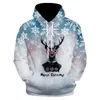 Men's Hoodies Men's & Sweatshirts Sweater Hooded Christmas Snowman Warm Novelty Ugly Printing Women Santa Claus ChristmasMen's