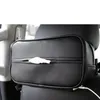 Auto Organizer 1pc PU Leder Sitz Zurück Tissue Papier Tücher Tasche Halter Handtücher Hängen Abdeckung Auto Innen Verstauen zubehör