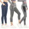 Taille européenne pantalon de sport serré latérale poche zipper hanp lift former des femmes capris surdimensionnées peuvent yoga à l'extérieur