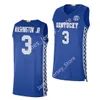 Tyty Washington Jr. Basketball Jersey Jerseyケンタッキーワイルドキャッツバスケットボールジャージ2022 NCAAカスタムスクールステッチカレッジウェア