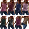 Plus Size Summer Women Vest T-shirt con doppio cinturino Fashion Canotta Harajuku Design Canotte Top Fitness Yoga Gilet Camis Casual Canottiera 5XL Piacevolmente fresco