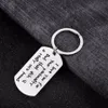 Keychains 12PC/Lot I Love You Keychain Dog Tag Stainless Steel Keyring For Couple Girlfriend Boyfriend Wife Husband Key Chain Funn254m