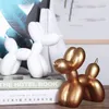 Dog Sculpture Balloon Art Statue Mini Collectible Figure Home Decoration Resin Figurine Desk Accessories Room Decor 220614