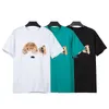 męskie designerskie tshirt palmy gilotyna niedźwiedź krótkoczestrowy T-koszule moda