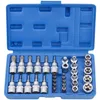 Ferramentas manuais Torx Star Socket Set Bit Masculino Feminino E Soquetes com Ferramenta Torx Ki Torque Externo Star Socket Set Ferramenta de reparo de motor 107HMCLUB