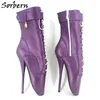 Sorbern 18CM Heels Ballet Boots For Women BDSM Shoe Plus Size Ladies Party Boots Custom Made Color