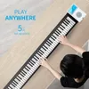 88 Key Hand Roll Up Piano Digital Midi Controller synthétiseur Clavier de piano électronique Soft Silicone musique clavier pliant