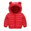 Vinter varm jacka för pojkar och flickor Autumn Hooded Jackets Baby Down Jackets Children Jackor Barn Kläder 1-5Y J220718