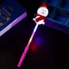 DHL LED Party Magic Wand Glow Stick Flashing Concert Holiday Decor Supplies for Home Snowman Sticks Christmas Toys FY5057 P0718