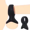 Juguetes sexuales masager Masajeador Vibrador Juguetes para adultos Pene Polla Anillo reutilizable Escroto Bondage para hombres Jaula de castidad Bloqueo de testículos Tienda de productos FTL7