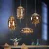 Pendelleuchten Nordic LED für Esszimmer Küche Luxus Messing Glas Schlafzimmer Nachttisch Deckenleuchter Kreative Gypsophila Wohnzimmer LampPendan