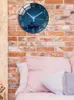 Orologi da parete orologio in vetro temperato moderno batteria a pendolo operato colorato per decorazioni per la casa per ufficio camera da letto