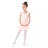 Dancewear Robe de danse princesse tutu à manches courtes pour enfants