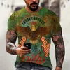 Summer Mens T Shirts Overdized Loose Clothes Vintage Short Sleeve Fashion America Route 66 Letters With Eagle Print T Shirt 6xl 220607