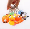 Bump Doll Keychain Fidget Toys Squeeze Convex Eye Cartoon Animal Funny Decompression Toy Pendant Kids Party Surprise Gifts