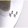 Authentic 925 Sterling Silver Stud Earrings For Women Mini Geometric Three Pieces Beads Earring Studs Fine Jewelry Gifts