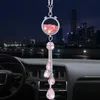 Decoraciones de interiores Accesorios para automóviles Bling Crystal colgante de colgante Perfume para mujer retrovisor espejo de diamante decoración auto decoración