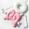 Simpatici zaini appena nati imbracatura copricapo cartone animato testa del bambino protezione per la schiena cuscinetto di sicurezza 2 pezzi mix all'ingrosso