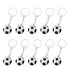Keychains 10pcs Mini Football Creative Key Chain Pendants colgando PendantsKeychains forb22
