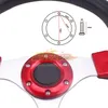 Универсальный 14 -дюймовый 350 мм углеродные кожа модификация гонок спортивные автомобильные рулевые колеса с рогом пуговицы PU Rifting Sport Accessories рулевое колесо