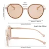 Óculos de sol estilo de moda Trendência All-Match Personalizou Round Frame Sun Glasses Ins Candy Color Big EyeglassessunSunSesses