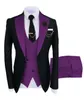 Abiti Uomo Blazer Abiti Uomo Bicolore 3 Pezzi Sartoriali Uomo Sposo Weddi 220823