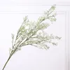 装飾的な花の花輪高級ベビーブラスグラスプラスチック人工庭園飾り白い偽の植物植物芸能人フローレス