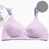 Maternity Intimates Nursing Bras Sexig Amning Bra För Graviditet Kvinnor Öppna kopp Abröst Underkläder Gravid Kläder Plus Storlek 9 5mz H1