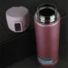 500ml 17oz Thermal Bottle Water Mug Travel Tumbler 304 Stainless Steel Double Wall Insulated Vacuum Cup Tea Flask Pop-up Lid Safety Lock