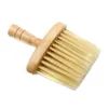 Friseur-Reinigungsbürste mit Holzgriff für Zuhause und Salon, professionelle weiche Bürste, Haar-Styling-Werkzeug